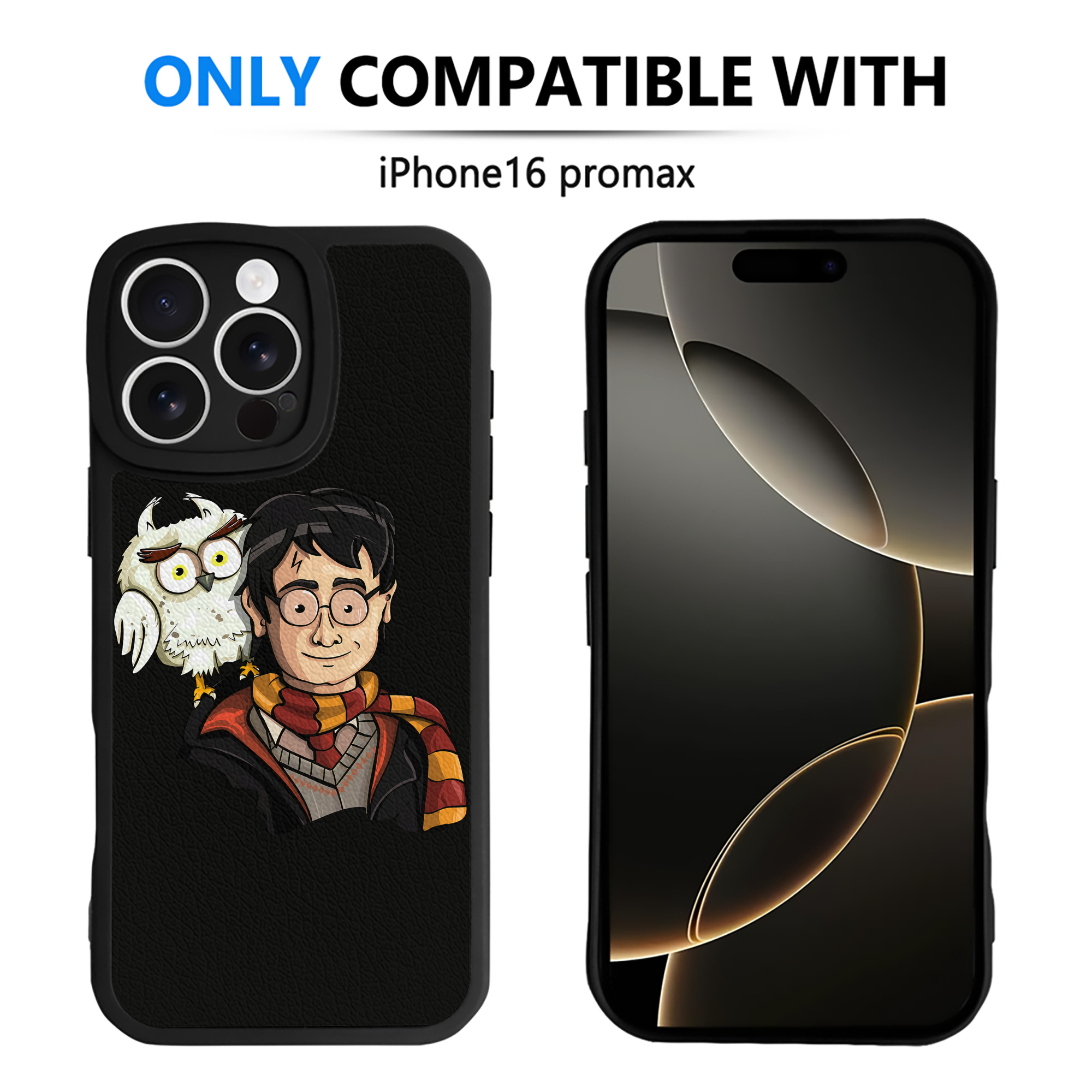 （画像用） Harry Potter ハリー・ポッターシリーズ 【iPhone 16シリーズ対応】シリコンスマホケース（レザー調） 材質：シリコン